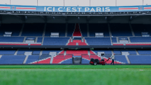 Le stade du Parc des Princes avant la célébration.